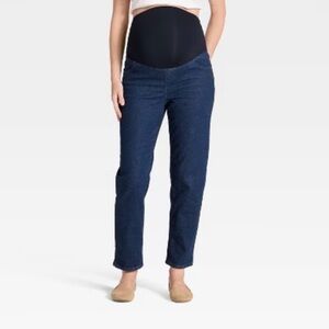 3/$18 Jessica Simpson Straight Leg Maternity Women's Jeans - Medium - Dark Wash